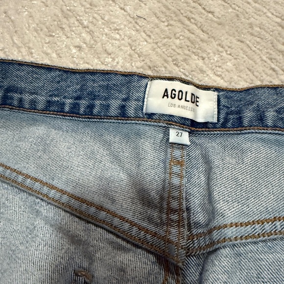 AGOLDE Blue Denim Shorts - Picture 6 of 8